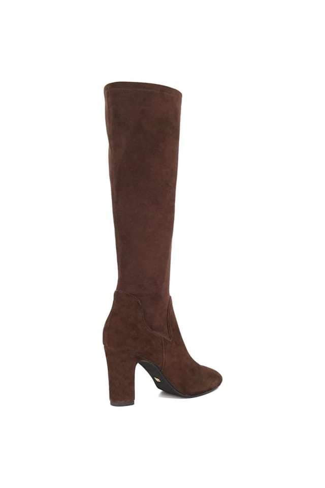 Dune London Dune London Women's Wide Fit 'Simple' Knee High Boots in Brown - 3