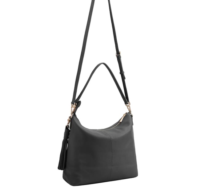 Paul Costelloe Paul Costelloe Women's Azores Leather Multi Way Day Bag in Black - 2