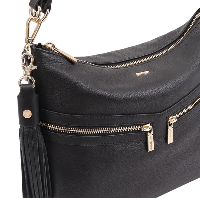 Paul Costelloe Paul Costelloe Women's Azores Leather Multi Way Day Bag in Black - 3