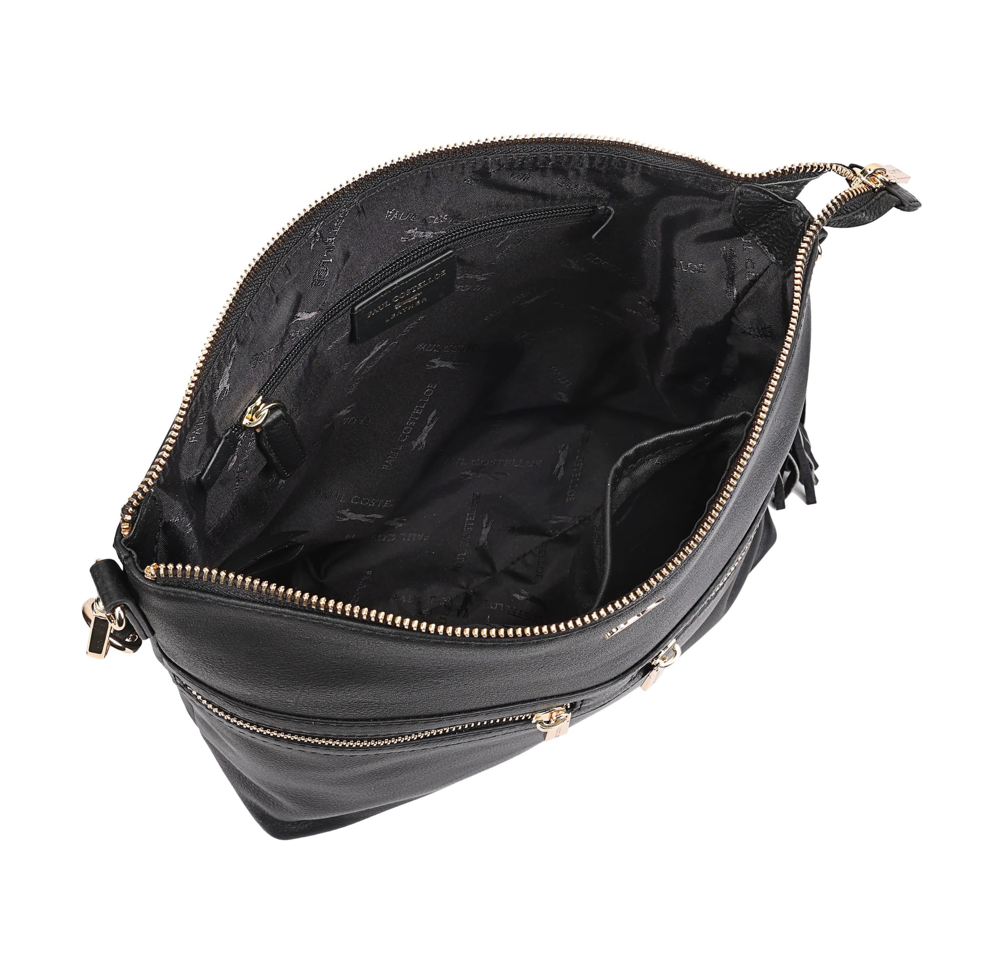 Paul Costelloe Paul Costelloe Women's Azores Leather Multi Way Day Bag in Black - 4