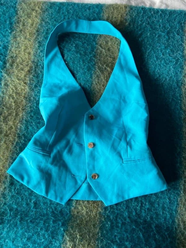 ASOS Turquoise waistcoat top asos uk 8