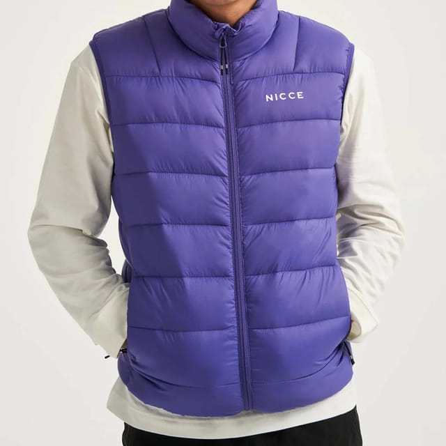 Nicce Nicce Men's Skyline Purple Gilet - 2