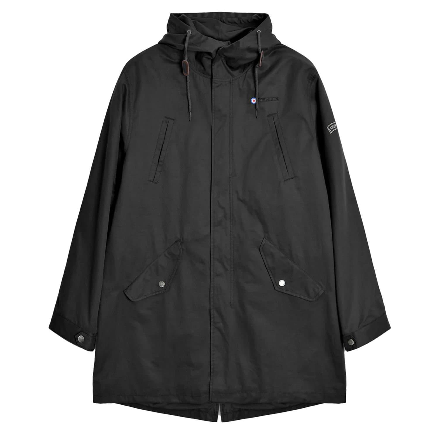 Lambretta Lambretta Men's Shower Resistant Parka in Black