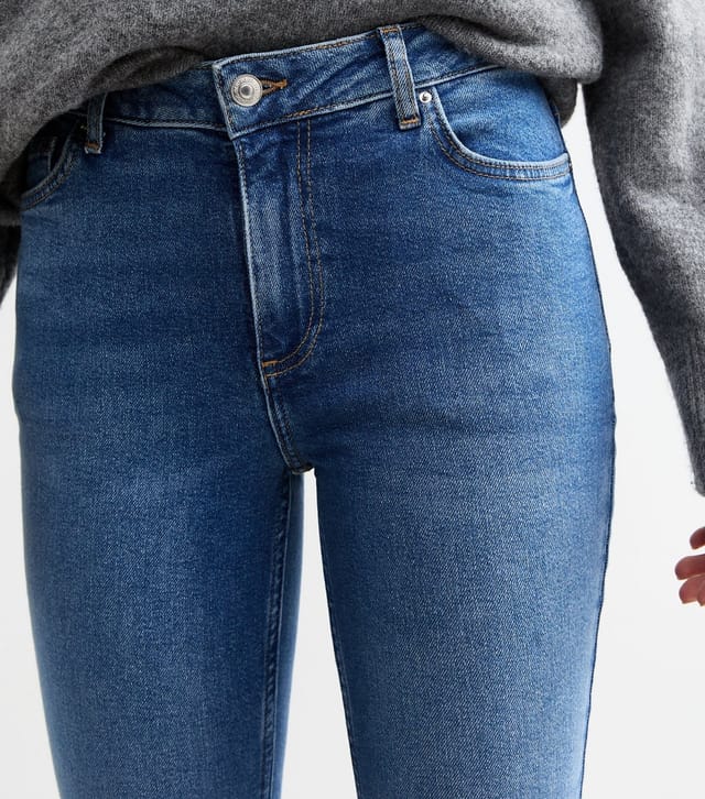 New Look Women's Blue Mid Rise Skinny Jeans New Look - 3