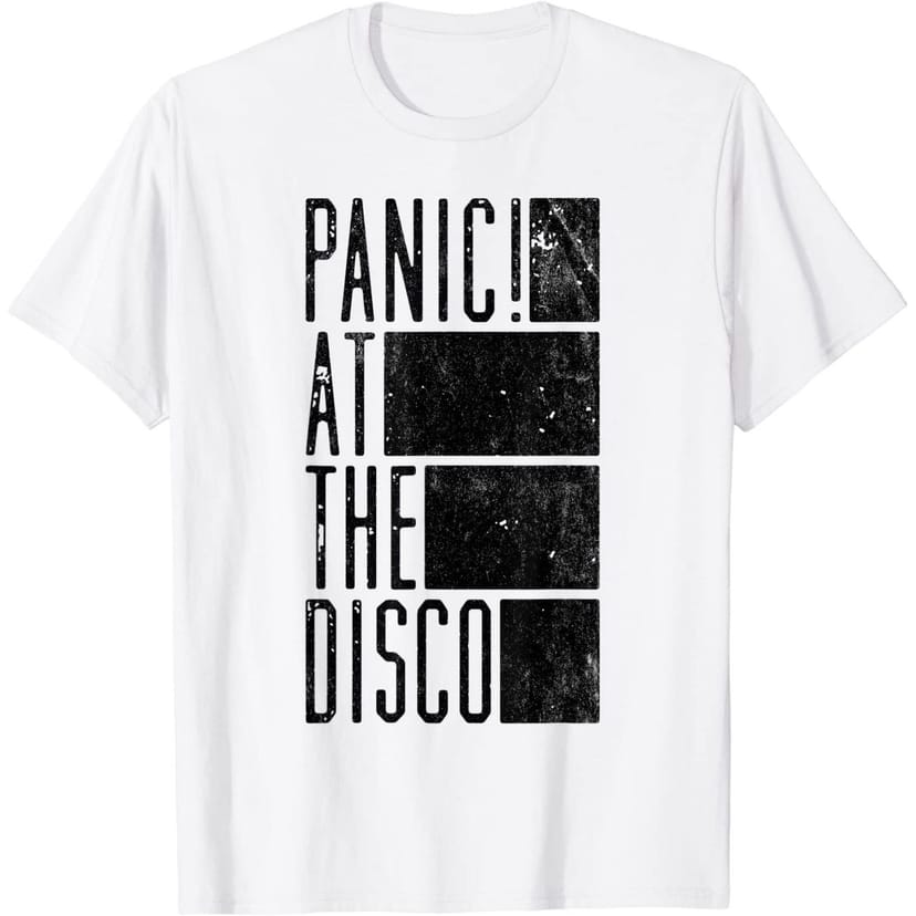 Panic at the Disco Panic at the Disco Men's Bar Cotton T-Shirt in White - 1