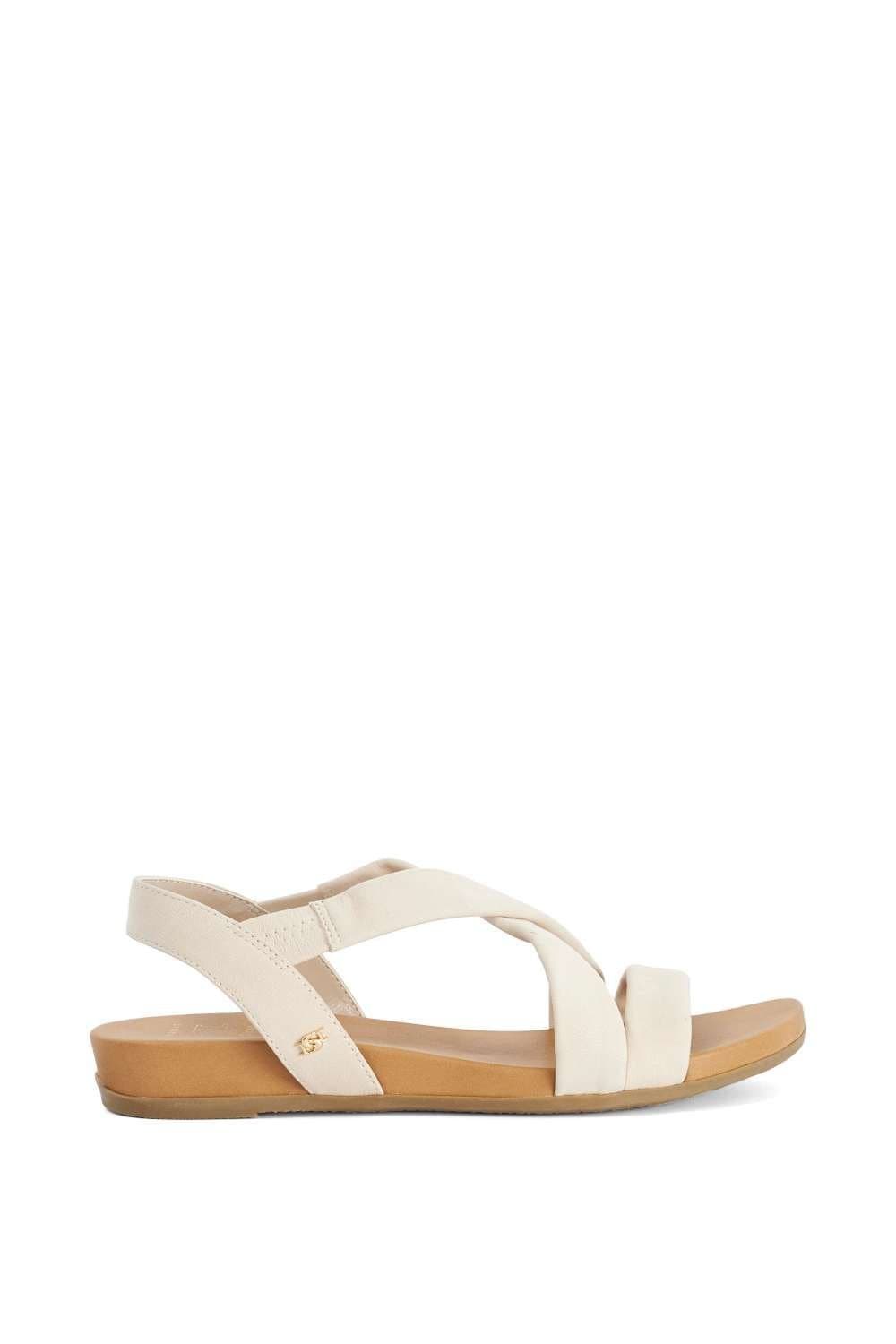 Dune London Dune London Women's Wide Fit 'Landies' Sandals in Natural