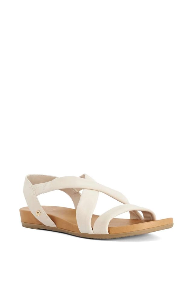 Dune London Dune London Women's Wide Fit 'Landies' Sandals in Natural - 2