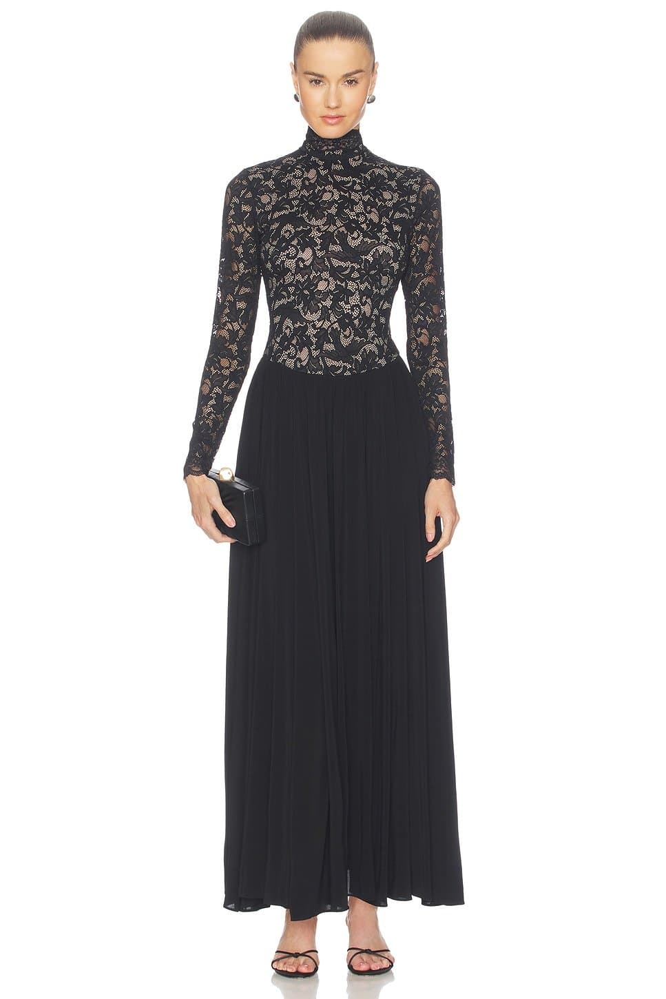 revolve Lace Jersey Dress