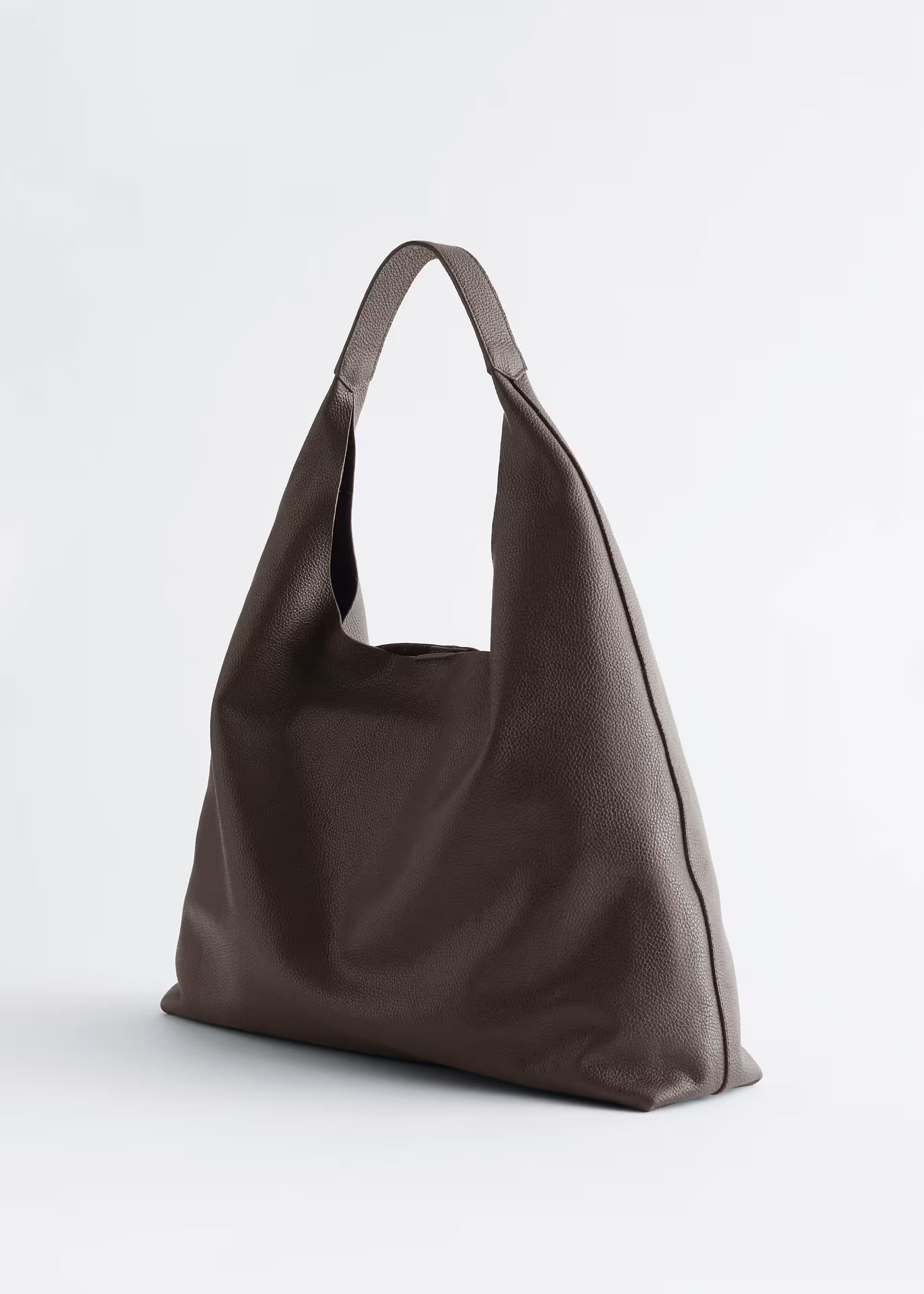 ASOS ASOS Dark Brown Real Leather Tote Bag