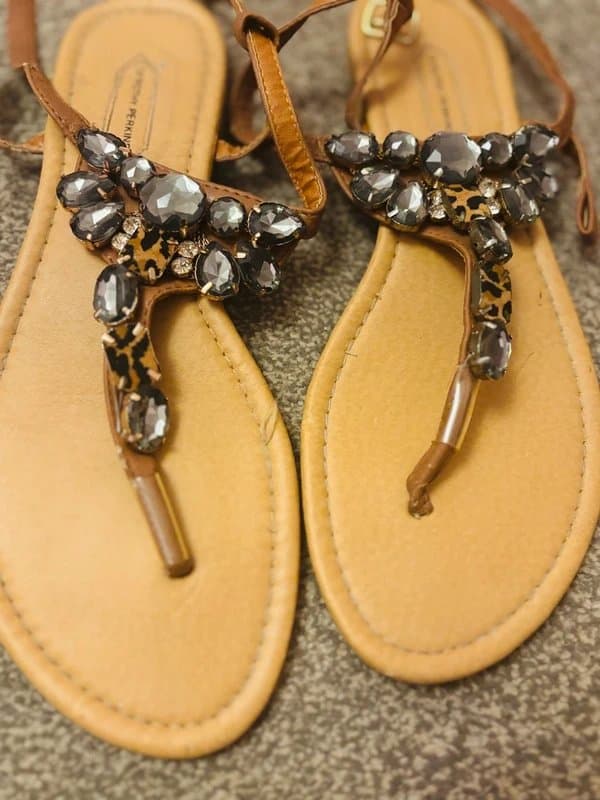 Dorothy Perkins Dorothy Perkins animal 6 gemstone holiday wedding party sandals 6/39Same day post