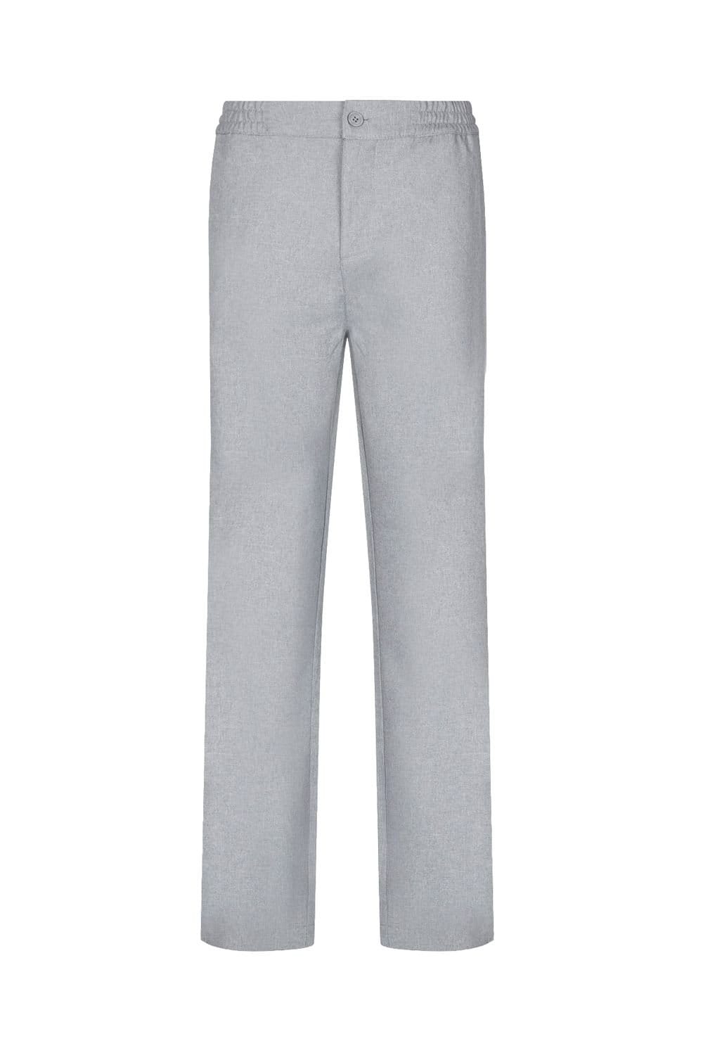 Luke 1977 Luke 1977 Men's Boas Smart Woven Uncuffed Trouser in Mid Grey - 4