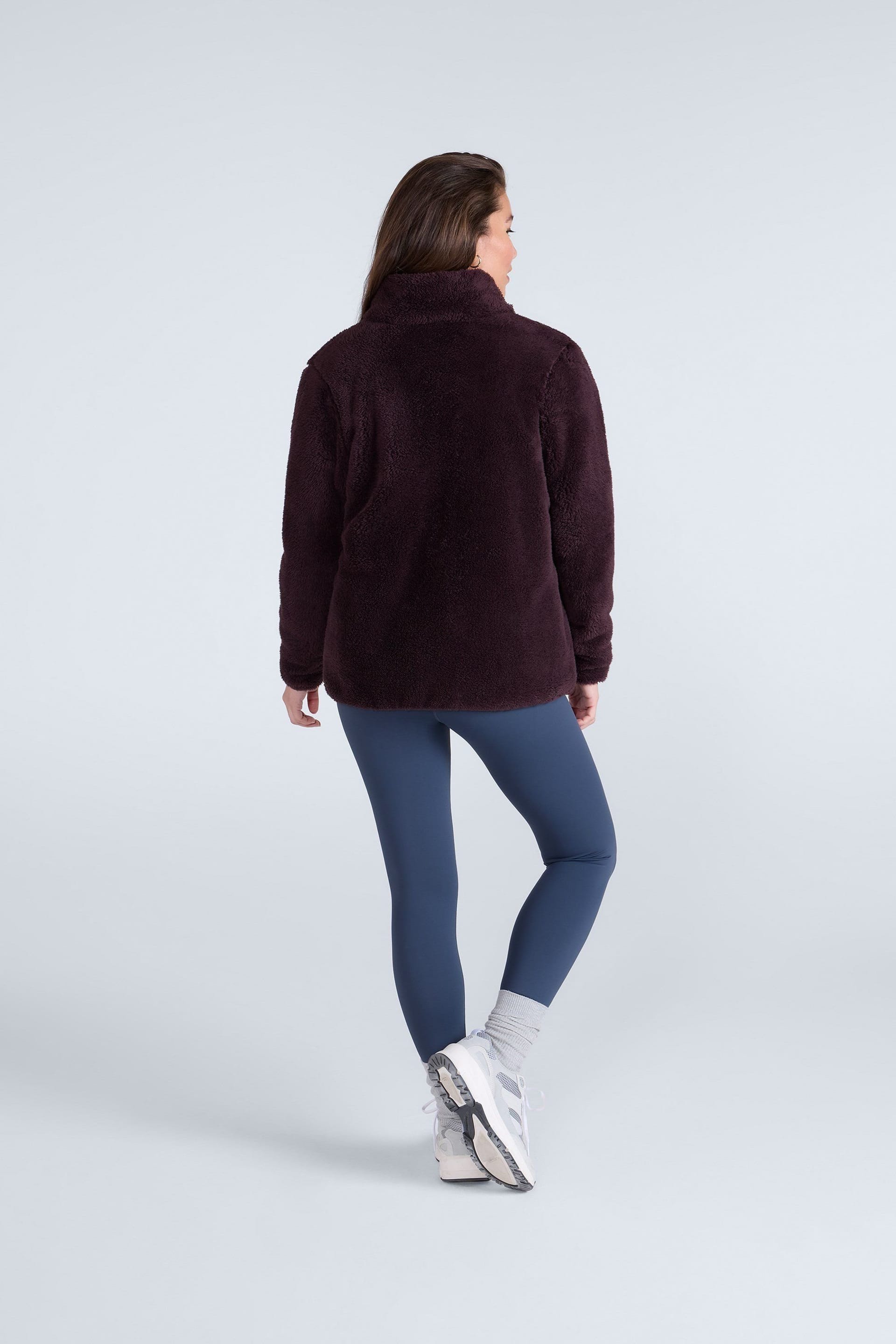 Animal Animal Women's 'Teddy' Warm Comfortable Soft Outdoor Casual Full Zip Fleece Jumper in Maroon - 4