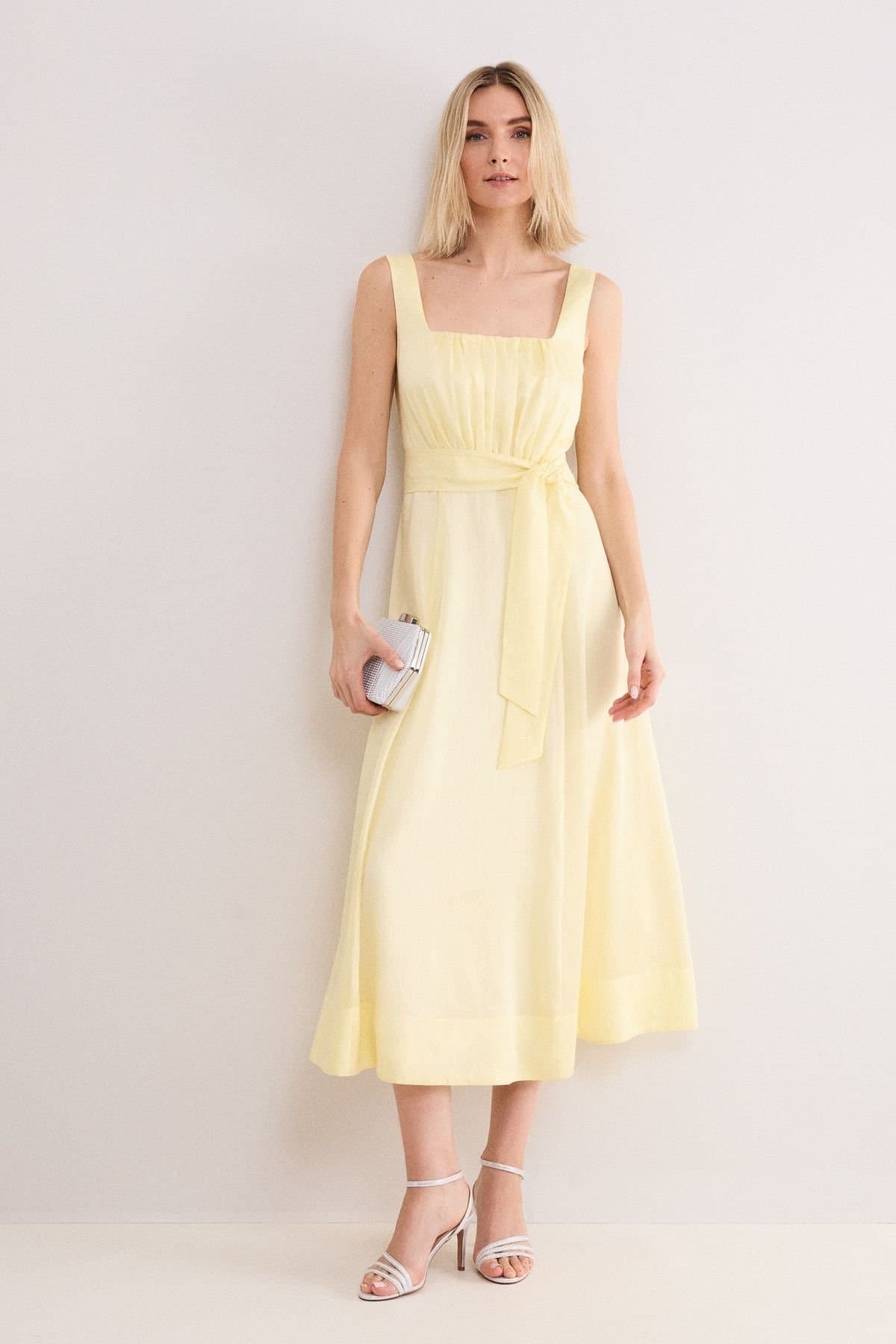 Phase Eight Phase Eight Women's Zahira Midi Dress in Lemon