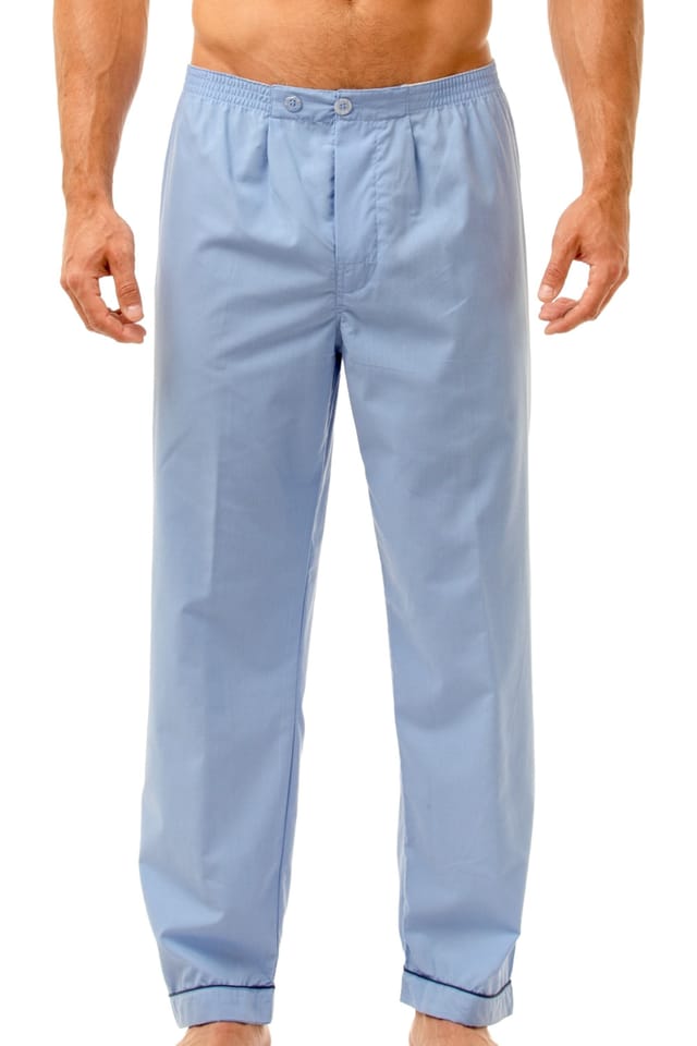 Haigman Haigman Men's Men's Blue & Navy 2 Pack Cotton Blend Pyjama Trousers - 3