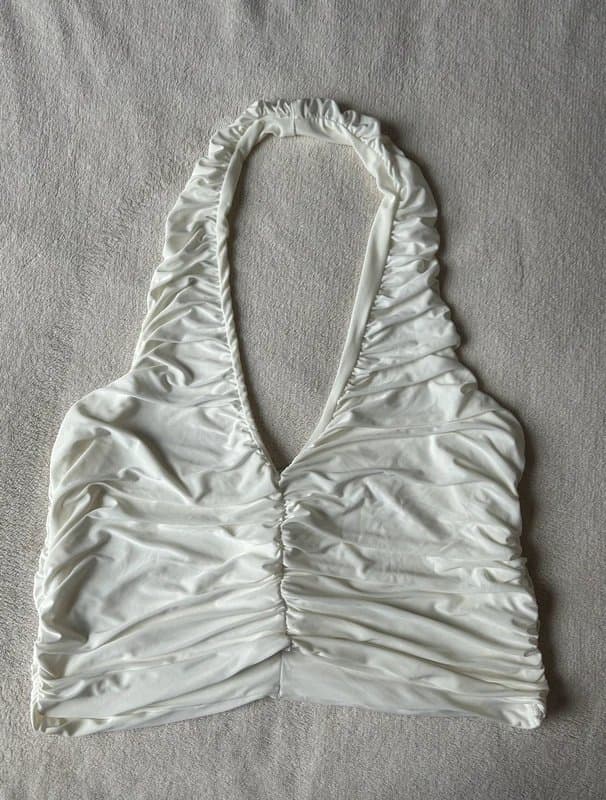 ASOS Design White Halterneck Top