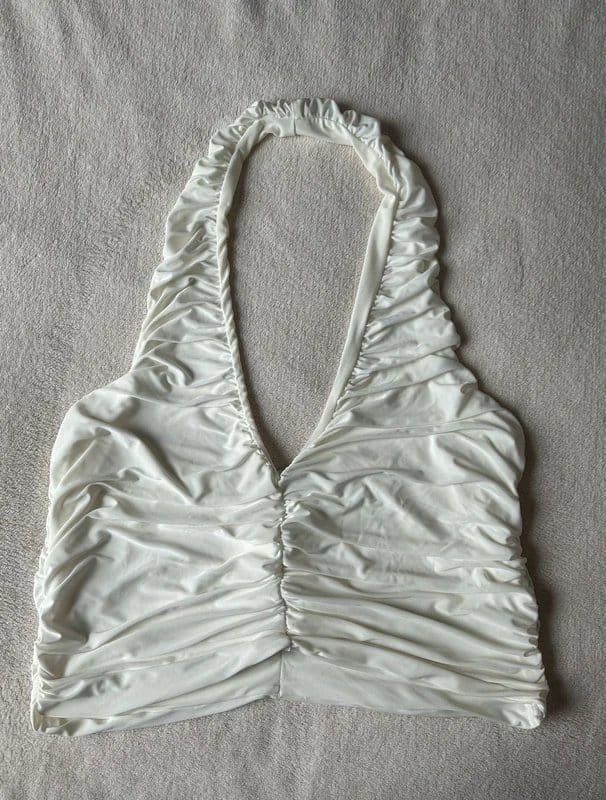 ASOS Design White Halterneck Top - 1