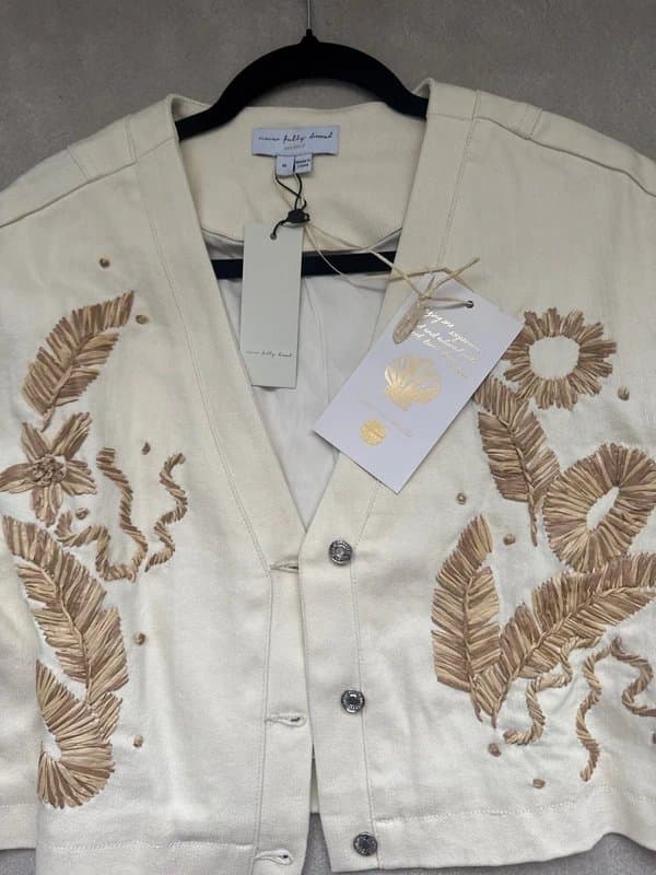 Never Fully Dressed Never fully dressed cream denim jacket