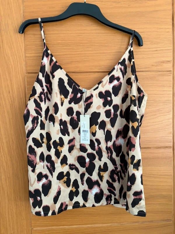 Never Fully Dressed Animal print cami top