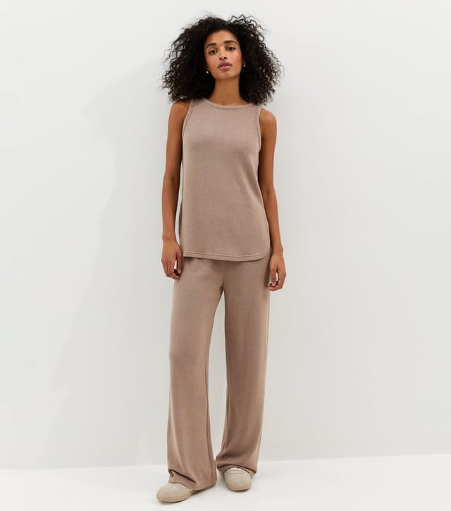 New Look Women's Dark Mink Textured Soft Touch Vest Top New Look - 3