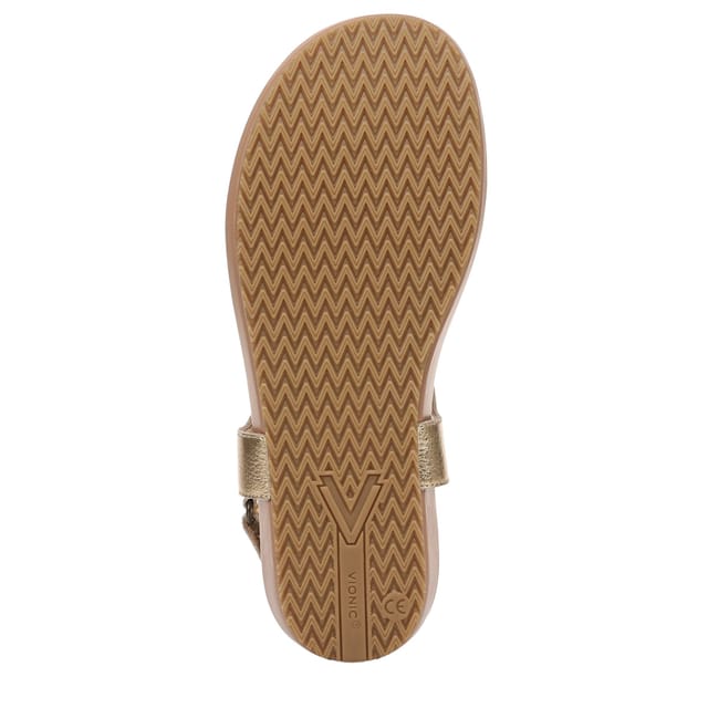 Vionic Vionic Women's Palisades Sandals in Metallic Gold - 3