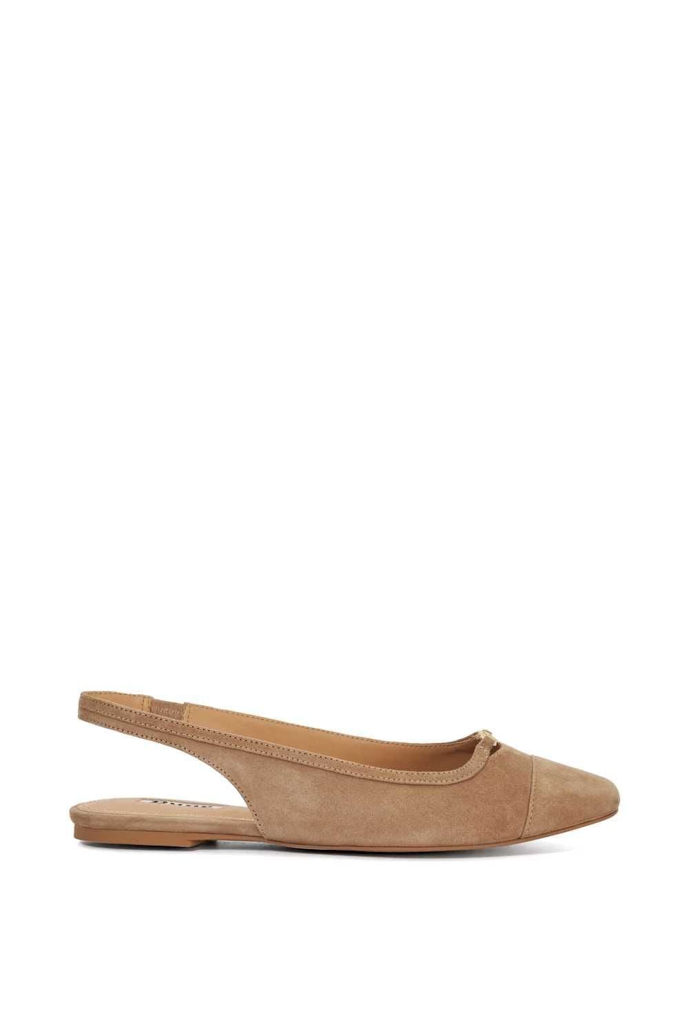 Dune London Dune London Women's 'Hanna' Suede Ballet Pumps in Brown