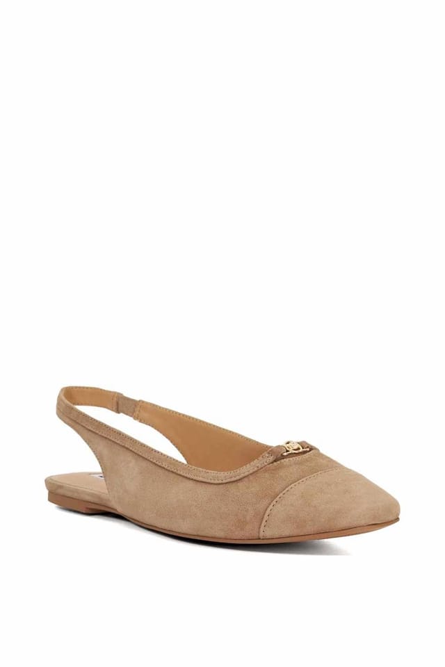 Dune London Dune London Women's 'Hanna' Suede Ballet Pumps in Brown - 2