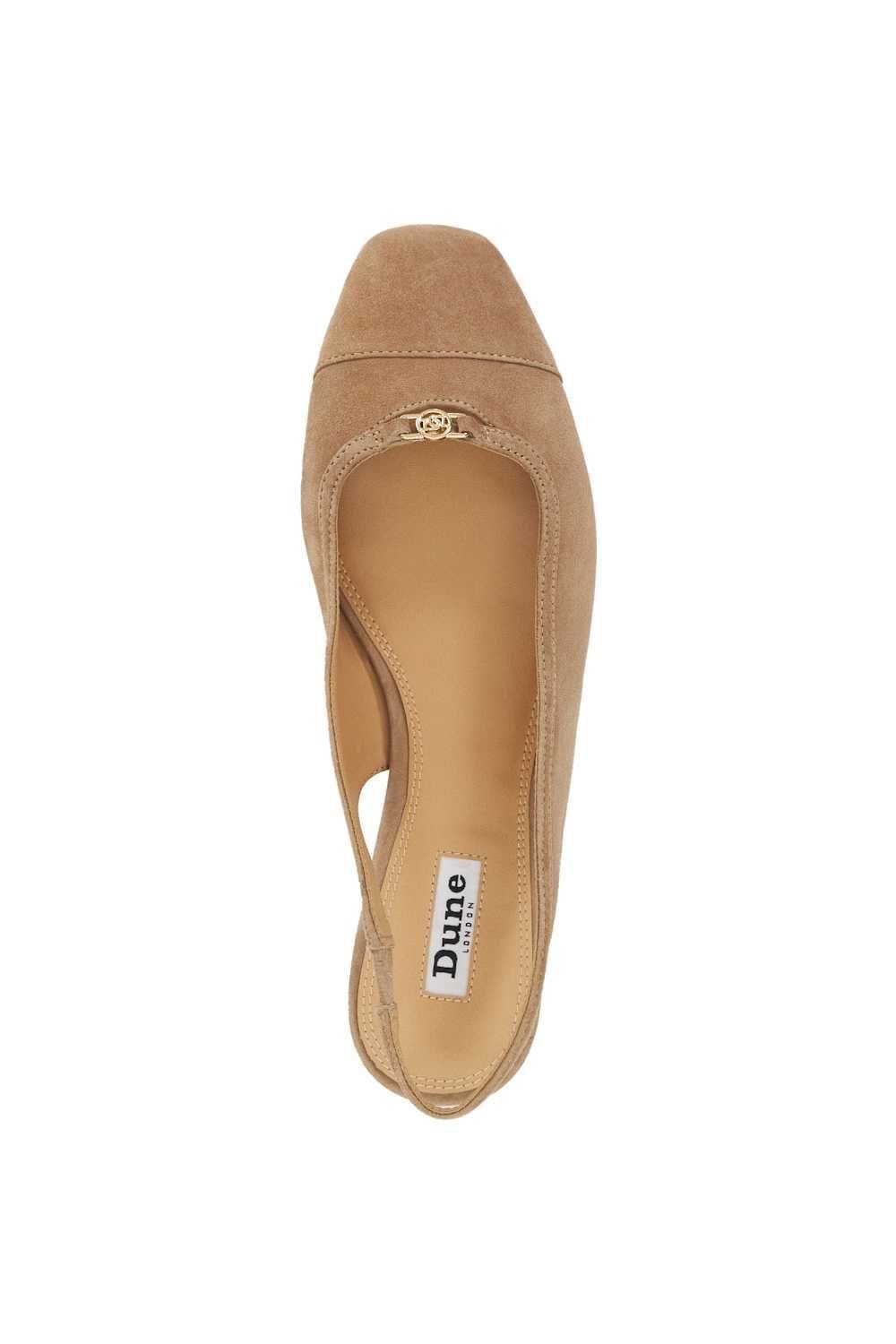 Dune London Dune London Women's 'Hanna' Suede Ballet Pumps in Brown - 4