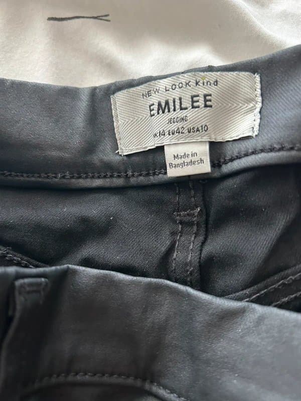 New Look Faux leather slim fit jeans