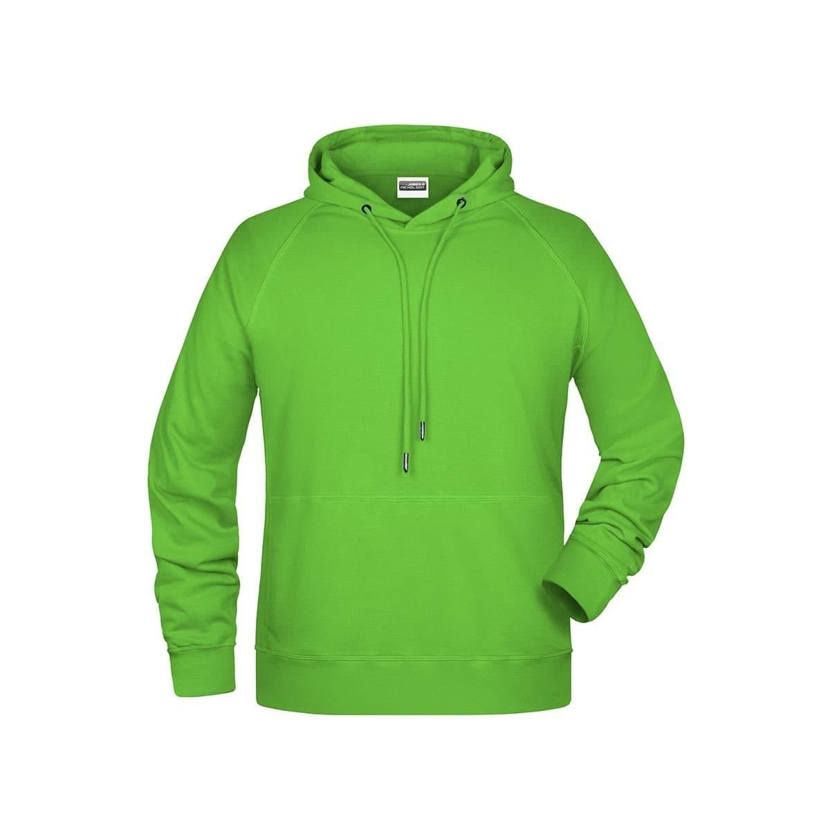 James and Nicholson James and Nicholson Men's Plain Hoodie in Green