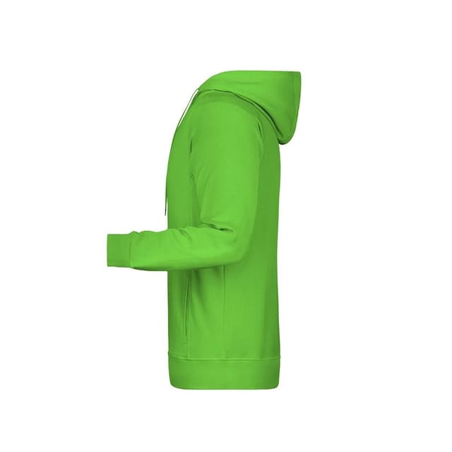 James and Nicholson James and Nicholson Men's Plain Hoodie in Green - 3