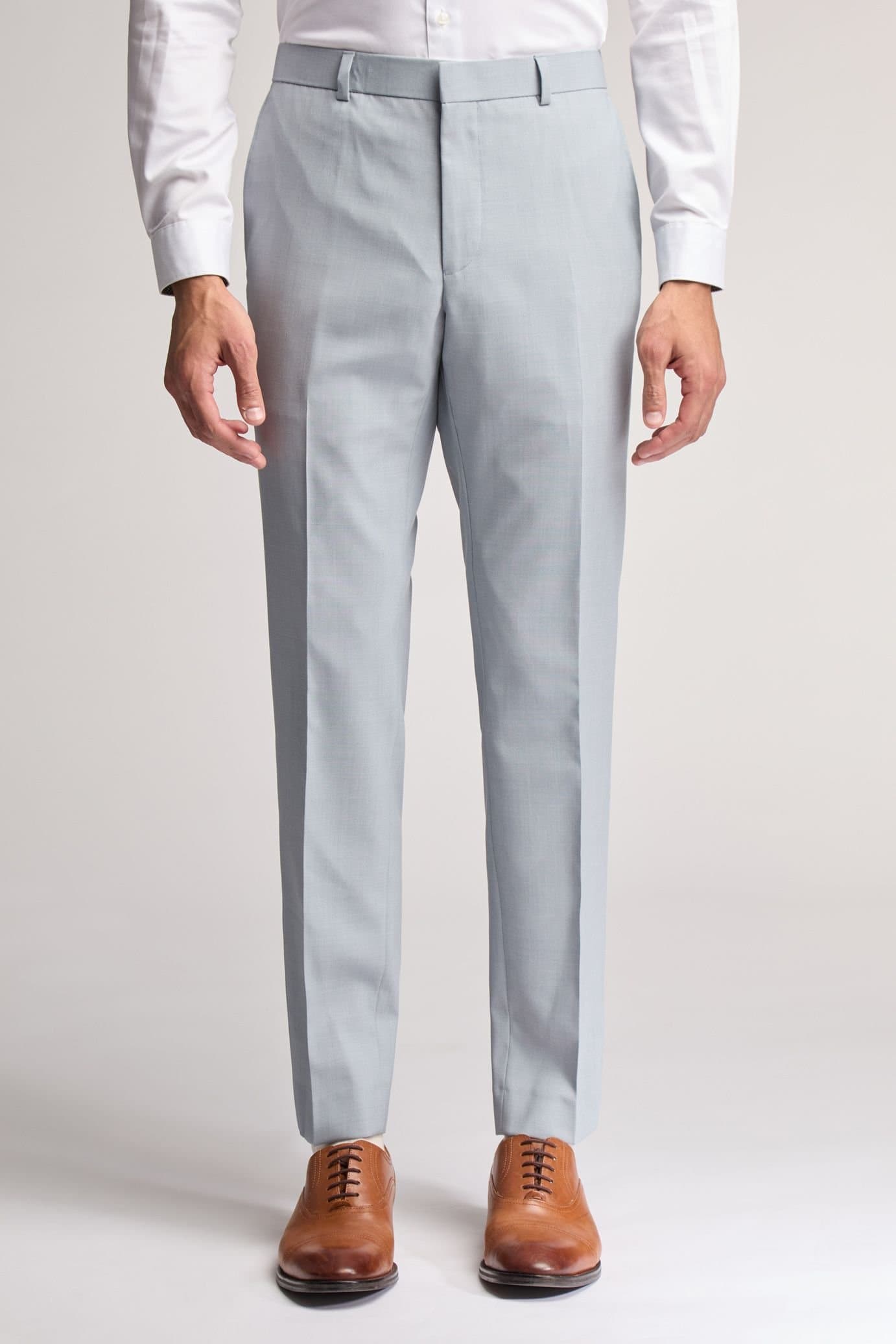 Ted Baker Ted Baker Men's Heath Slim Fit Sharkskin Suit Trouser in Blue