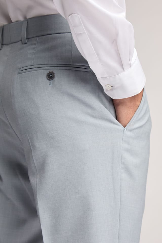 Ted Baker Ted Baker Men's Heath Slim Fit Sharkskin Suit Trouser in Blue - 3