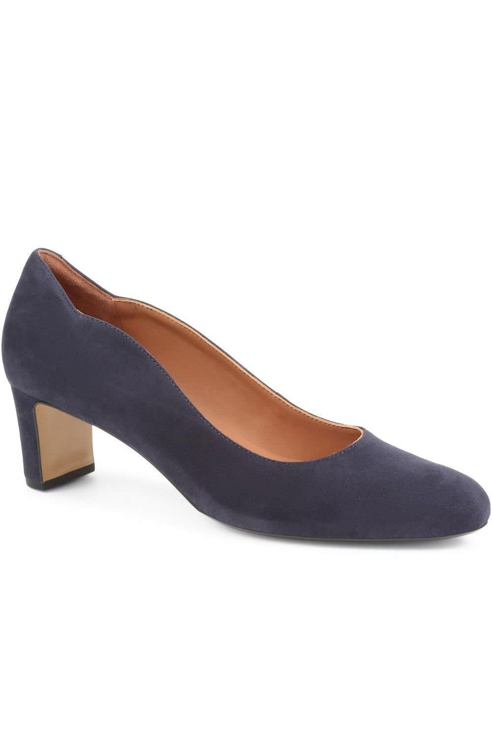 Jones Bootmaker Jones Bootmaker Women's Zoey Leather Court Shoes in Navy