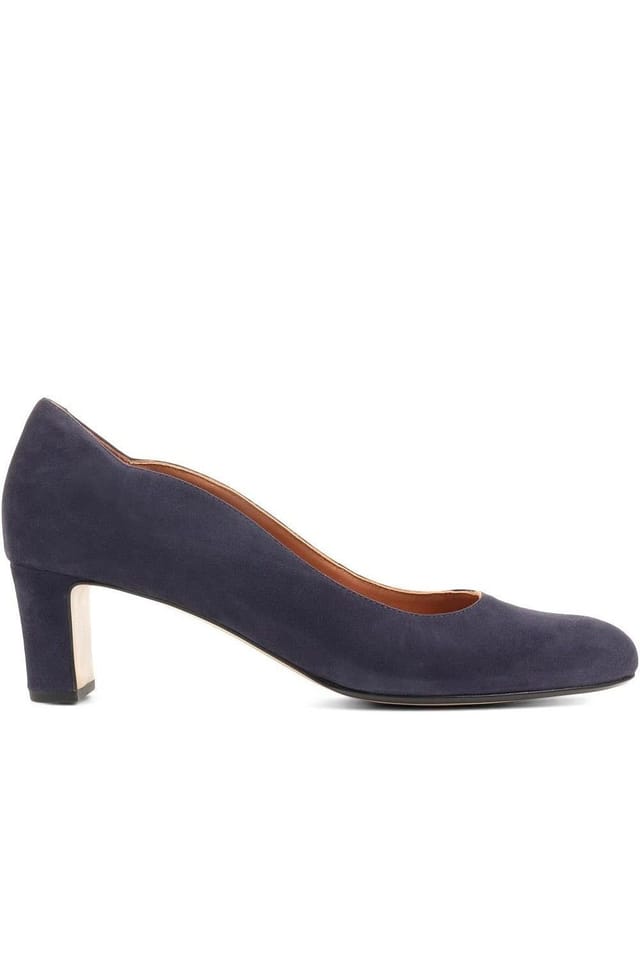 Jones Bootmaker Jones Bootmaker Women's Zoey Leather Court Shoes in Navy - 2