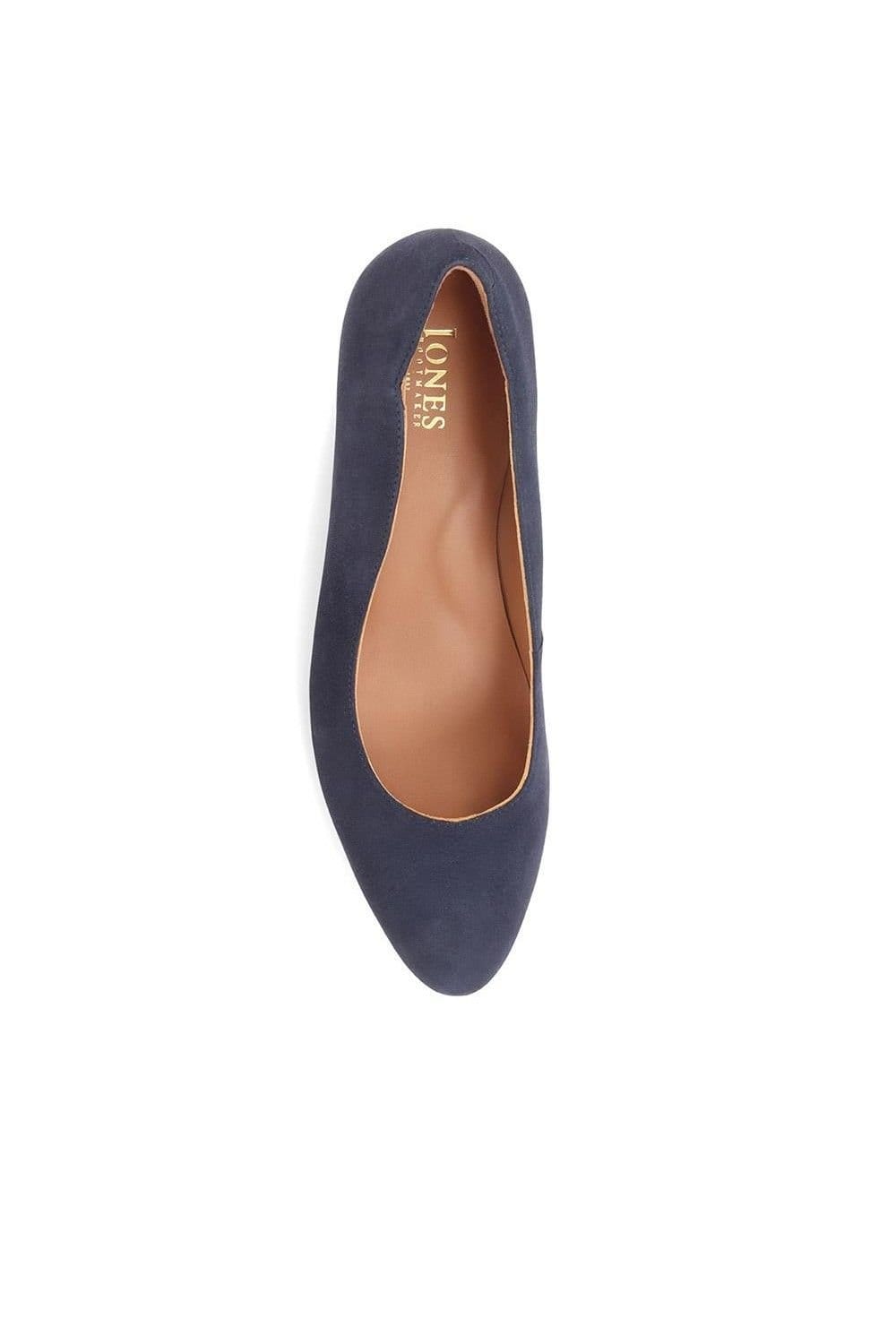 Jones Bootmaker Jones Bootmaker Women's Zoey Leather Court Shoes in Navy - 4