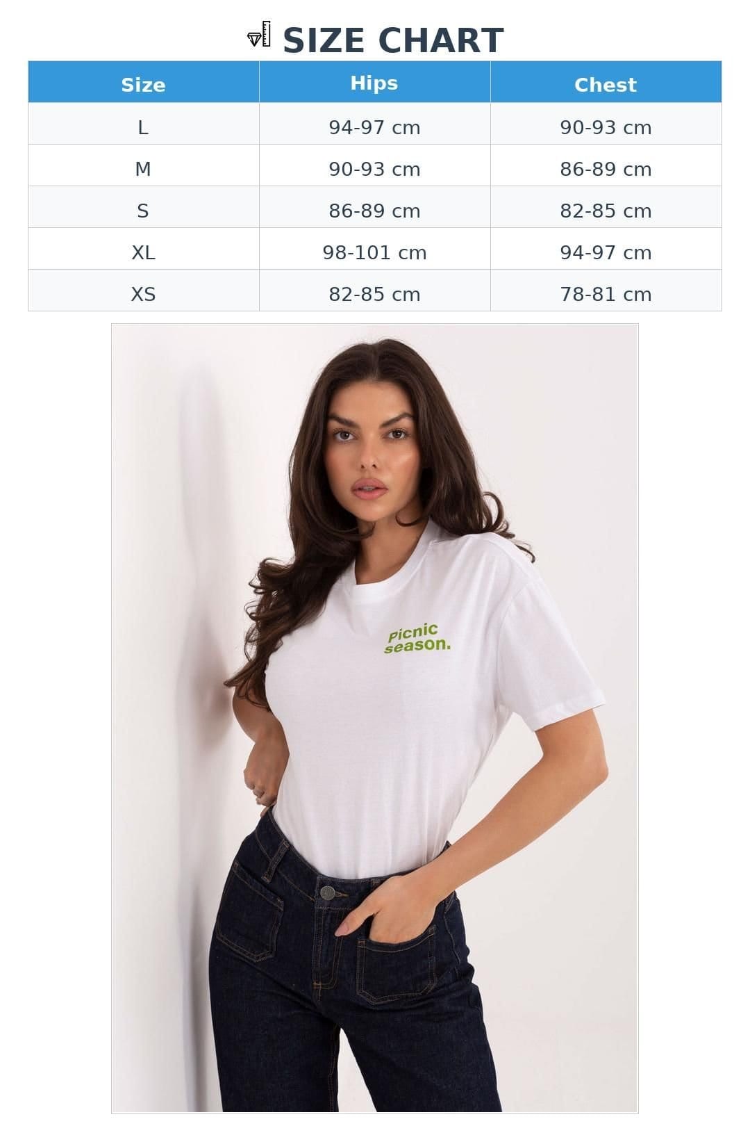 Love Lace Love Lace Women's Cotton Casual T-Shirt with Chest & Back Slogan in White - 4