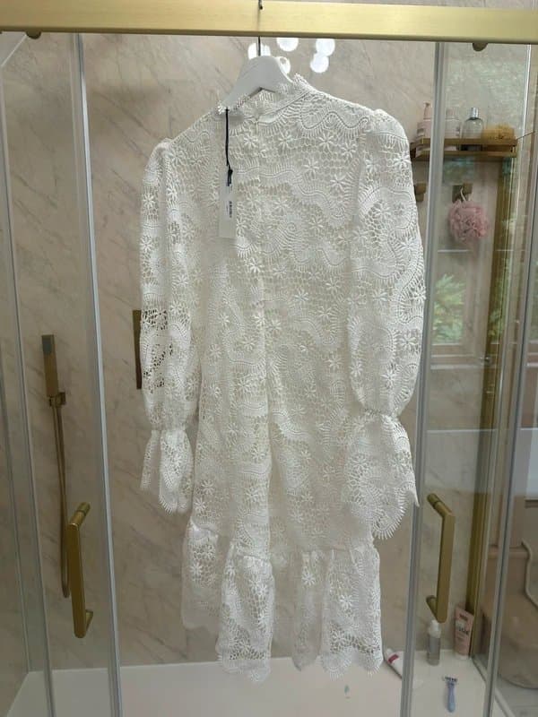 Never Fully Dressed Never Fully Dressed White Crochet Dress
