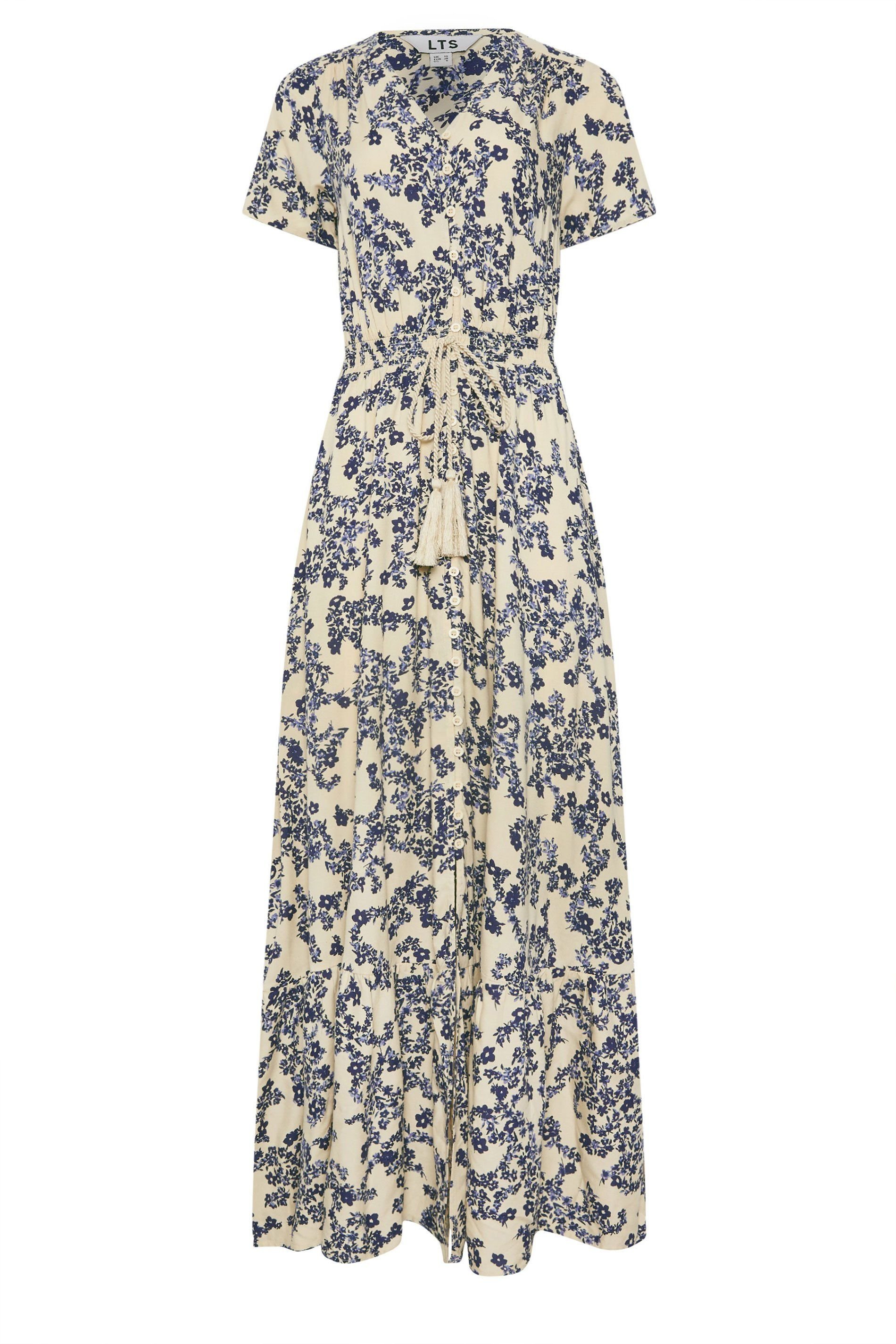 Long Tall Sally Long Tall Sally Women's Tall Ditsy Floral Button Maxi Dress in Ivory - 2