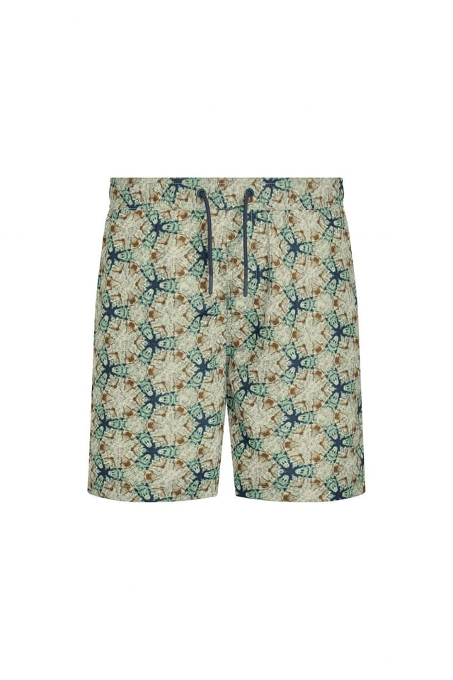 Weird Fish Weird Fish Men's Orcha Printed Swim Shorts in Aqua - 2