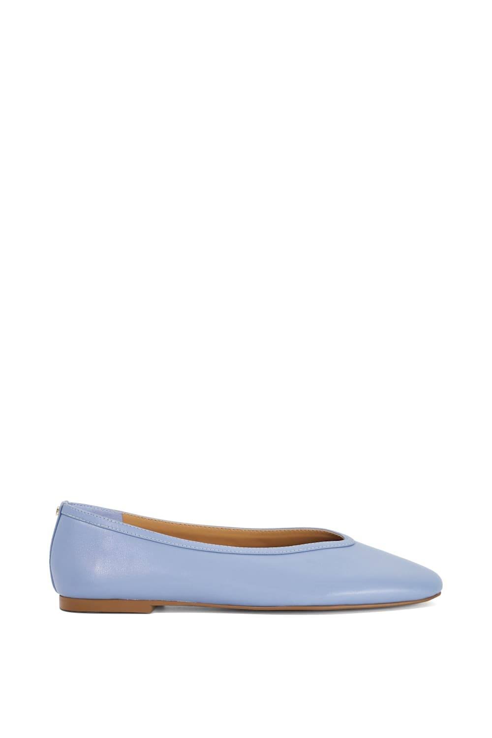 Dune London Dune London Women's 'Hetta' Leather Ballet Pumps in Blue - 2