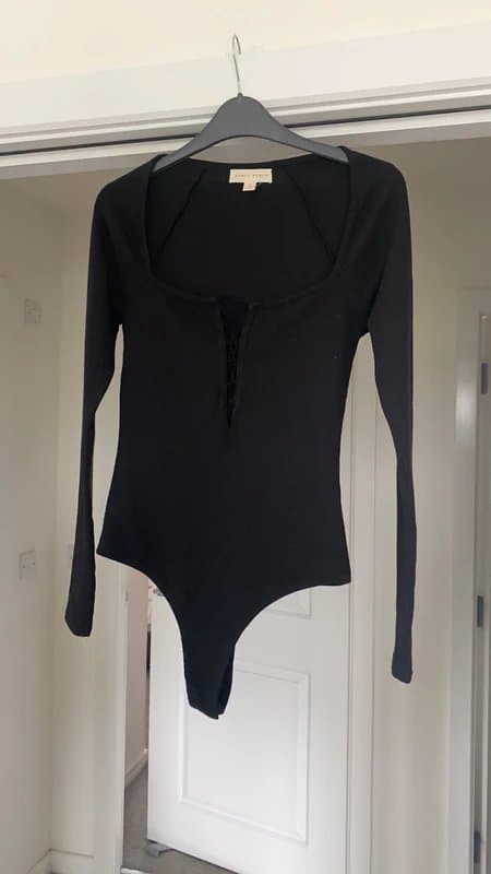 ASOS Honey punch black bodysuit - from Topshop