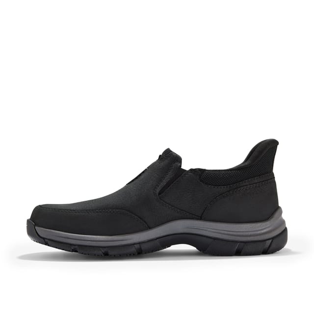 Clarks Clarks Men's Spypath Step Black Nubuck Slip Ons, Walking - 2