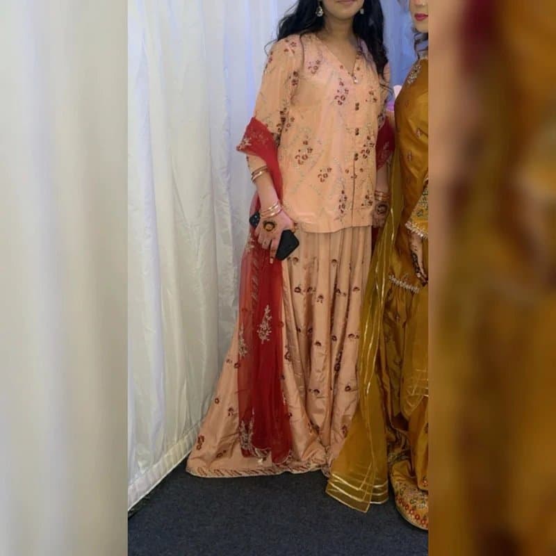 Nishat 3pc Choli lengha suit khaadi