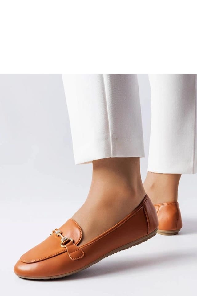 Love Lace Love Lace Women's Moccasins Slip On Decorative Flat Sole Zircon Trim Comfort Lined in Tan - 2