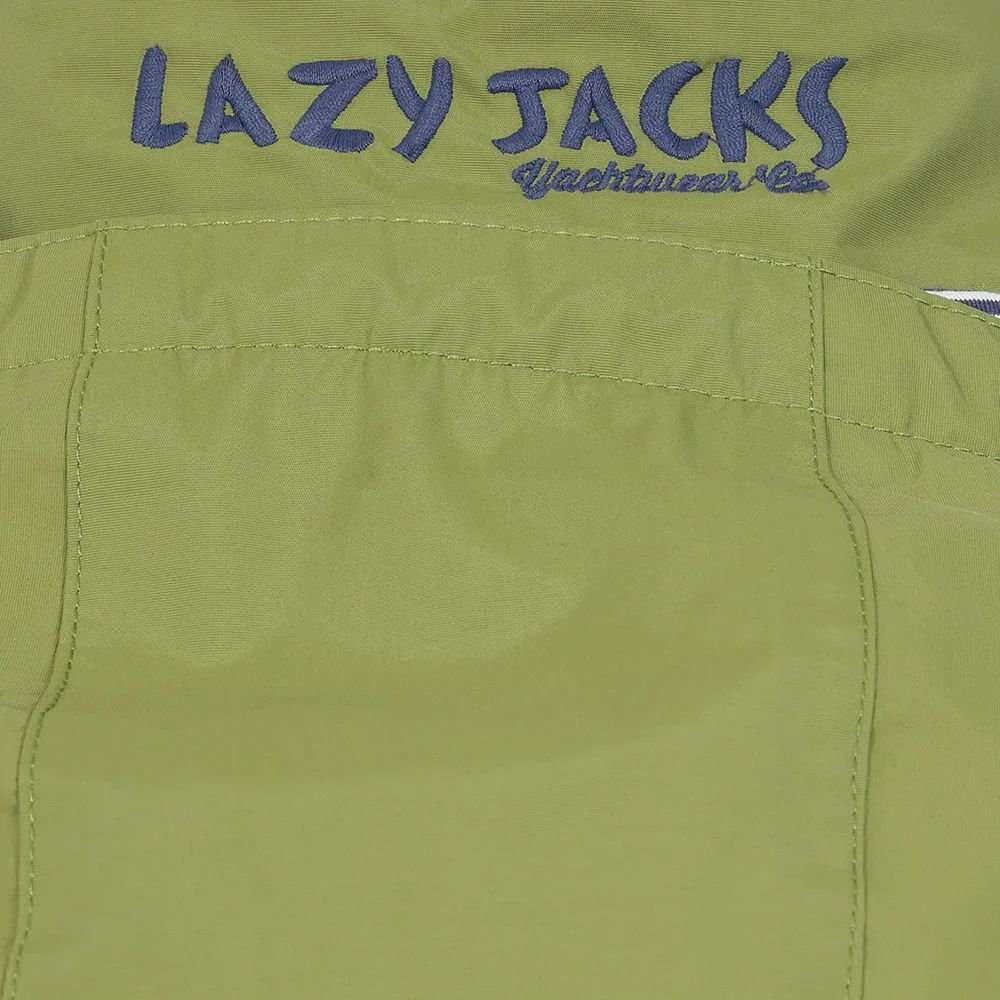 Lazy Jacks Lazy Jacks Women's Long Length Snug Fit Waterproof Jacket in Green - 4
