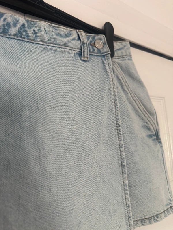 New Look Light Blue Denim Skort