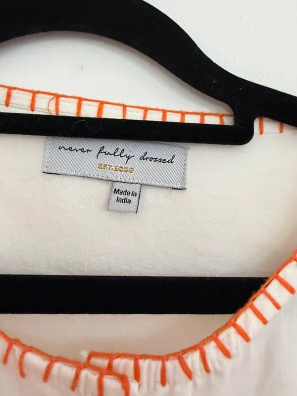 Never Fully Dressed Never fully dressed blouse with embroidery
