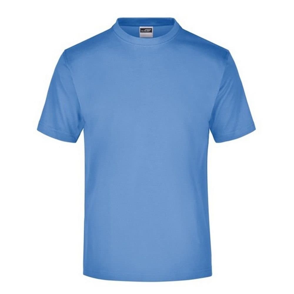 James and Nicholson James and Nicholson Men's Medium Round Neck T-Shirt in Aqua
