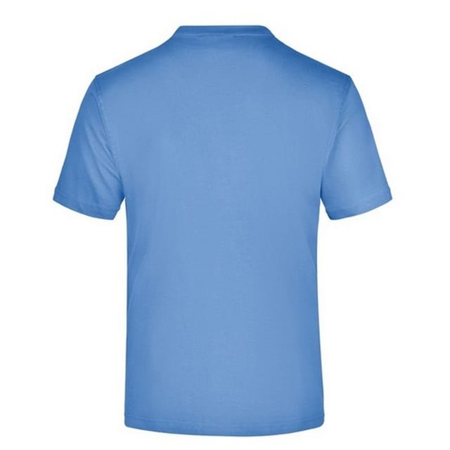 James and Nicholson James and Nicholson Men's Medium Round Neck T-Shirt in Aqua - 2