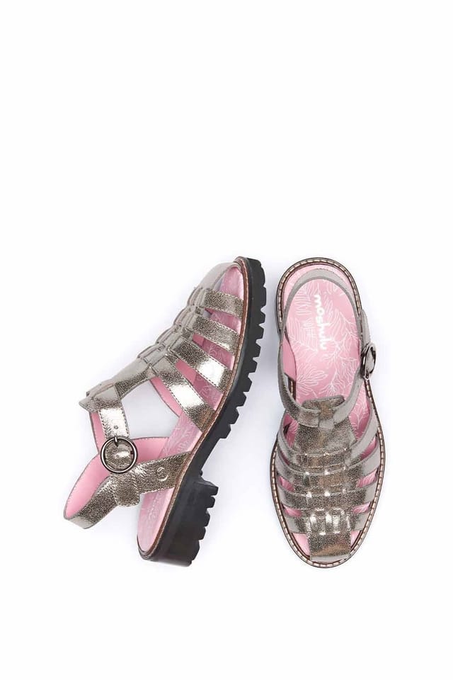 Moshulu Moshulu Women's Kynance' Fisherman Sandals in Metallic Silver - 2